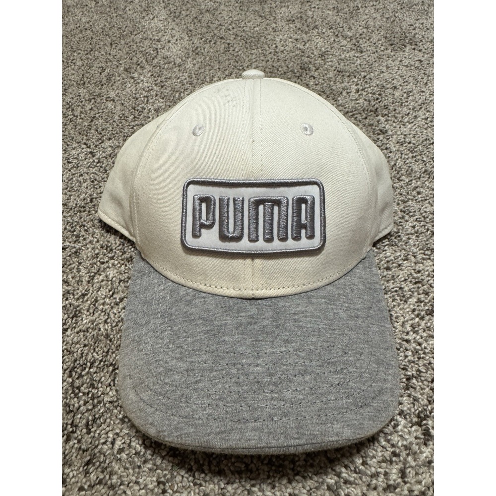 Adjustable One Size Strap Puma Golf Hat Cap White Light Grey Used Rickie‎ Fowler
